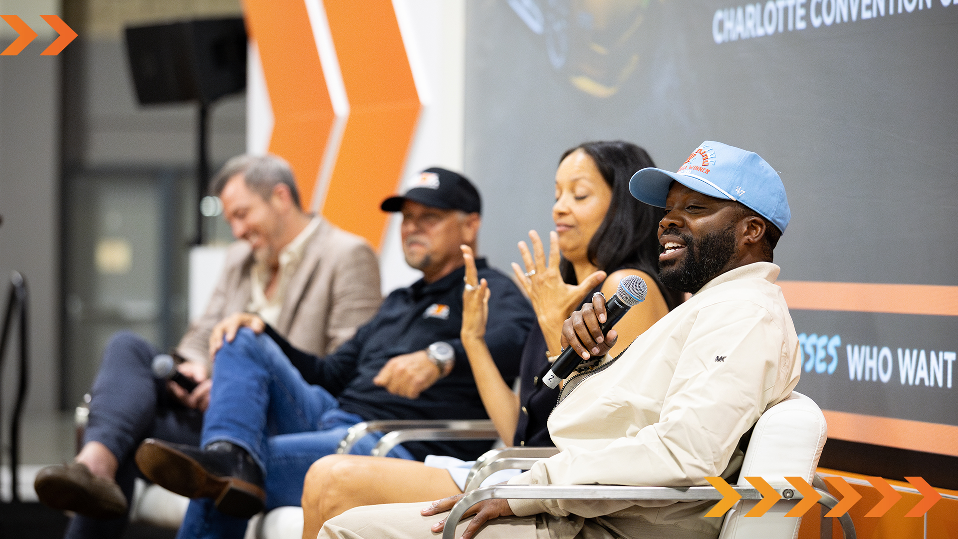 Creators and media at the High Performance Expo